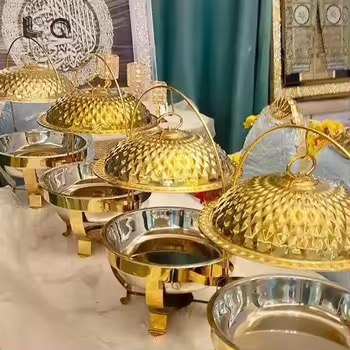 Gold chafing dish product detail